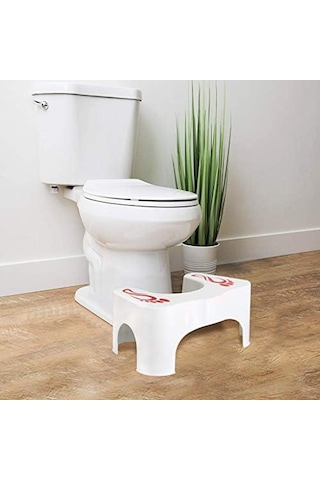 Klozet Taburesi, 44 X 21 X 31 Cm, Beyaz Siyah