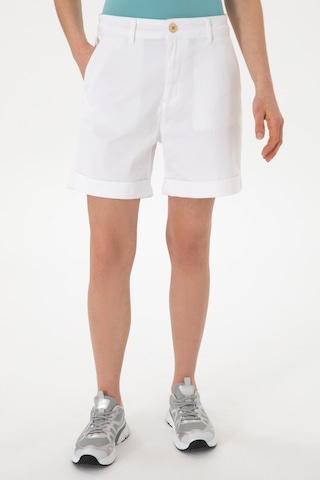 U.s. Polo Assn. Kadın Beyaz Şort / Bermuda 50309125-vr013 Beyaz