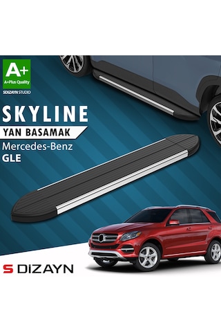 S-dizayn Mercedes Gle W166 Skyline Krom Yan Basamak 193 Cm 2012-2019 A+ Kalite