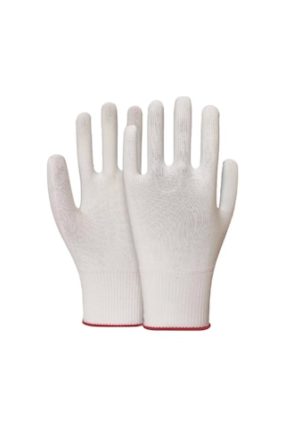 Polyester Kasiyer Eldivenleri 5li Paket Hafif Esnek Ve Konforlu Beybi Örgü Eldiveni Çift Koruyucu