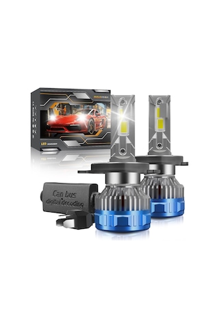 Samdoo 2024 Yeni P16 Led Araç Farı Seti - 60000lm Parlaklık, 60w Güç, Hızlı Soğutma, 12000rpm Hidrolik Fan, 50v Dayanıklı