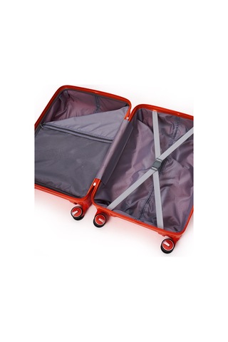 Elatae Exclusive Pro Polipropilen Kabin Boy Kırılmaz Valiz Turuncu 5239