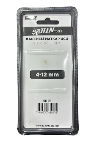 Hss Kademeli Matkap Ucu Sac Delgisi 4-12 Mm
