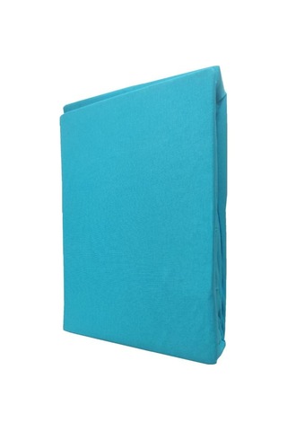 Mycey Çift Kişilik Lastikli Pamuk Penye Çarşaf Takımı 200x200+30 Cm Turkuaz