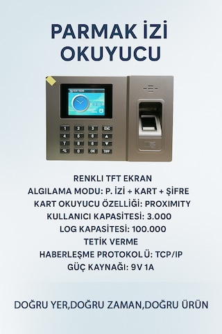Parmak Izi Kartlı Personel -maaş Programı 10 Kart Hed