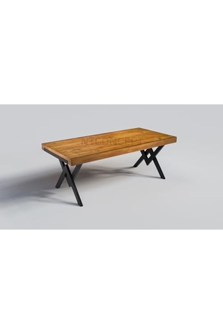 Ntconcept Veni Doğal Ahşap Yemek Masası - Amz-maym0060 85 X 120 Cm Açık Ceviz
