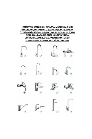 Kir Pas Tortu Önleyici Arıtma Filtreli Oynar Başlıklı Su Tasarruflu Mutfak Evye Batarya Musluk Ucu Şeffaf
