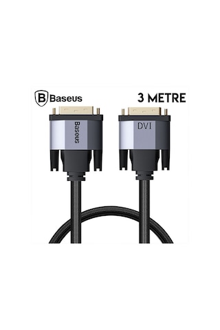 Baseus Dvi To Dvi 24+1 HD TV Projektör Görüntü Kablosu 3 Metre