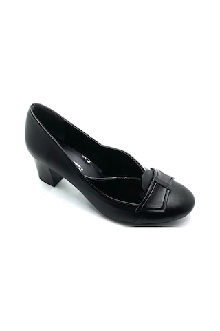 Punto 533052 Bayan Topuklu Siyah Ayakkabı Yeni Sezon Siyah