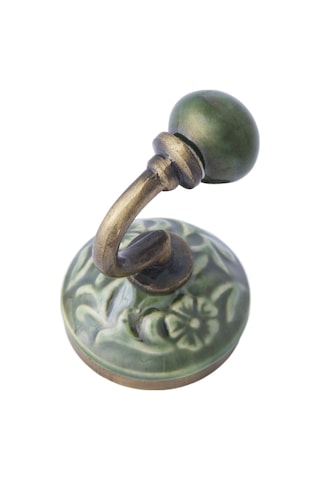 Yargıcı Seramik Detaylı Metal Dekoratif Askı 6x10 Cm 26knha1016c St