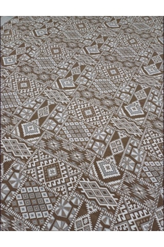 Savan Dokuma Halı Örtüsü 6m² 200 300cm Kale Kahve4 Kahverengi