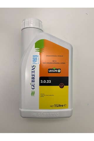 Leolife 3.0.23 Sıvı Organomineral Gübre - 1 Litre Meyve İrileştirici, Renk Verici Ve Kalite Artırıcı