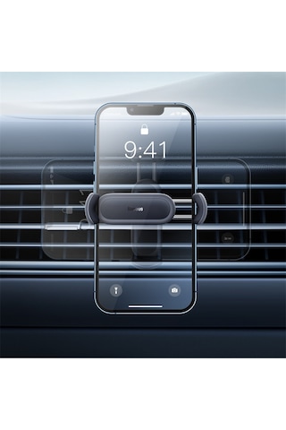 Baseus Steel Can 2 Air Araç Telefon Tutucu Siyah