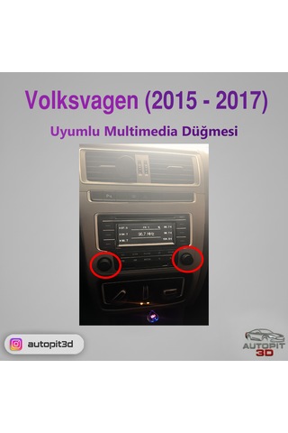 Volkswagen 2015 2017 Uyumlu Multımedya Düğmesi Multimedya Düğmesi