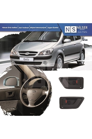 Hyundai Getz İç Kapı Kolu Arka Sol-Sağ Takım 2002-2009