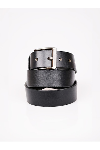 Hakiki Manda Derisi Erkek Kemeri 4 CM Siyah