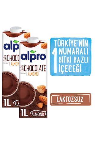 Alpro Bitter Çikolata Badem İçeceği 2 x 1 L
