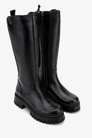 Valmenti Kadın Hakiki Deri Siyah Floter Casual Çizme 322 2251804 Bn Czm Sk24-25 Sıyah Fltr Siyah Deri