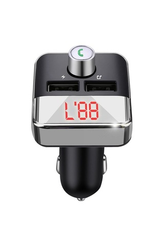 Springsun Bt5.0 Oto Fm Transmitter, İkili Usb Şarj Cihazı, El-işsiz Arama Desteği, Mp3 Çalar, Gürültüsüz Ses Kalitesi, Gümüş