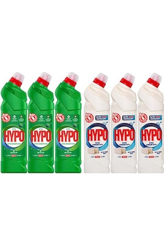 Hyper Hypo Ultra Çamaşır Suyu 3 Çam Ve 3 Beyaz Sabun 750 Gr X 6 Adet