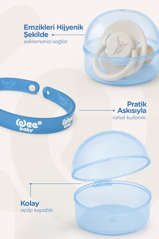 Wee Baby Emzik Saklama Kutusu Mavi