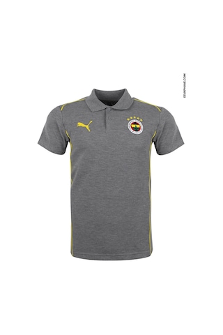 Fenerium Fenerbahçe Lisanslı 24/25 A Takım Gri Polo T-shirt Gri