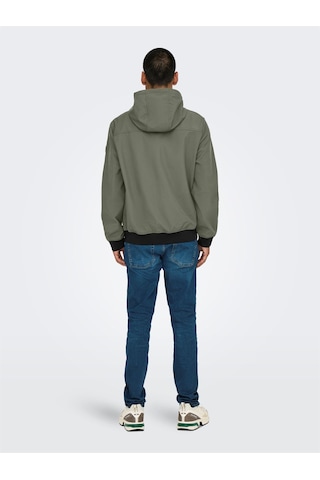 Only & Sons Onsbowıe Softshell Bomber Noos Erkek Gri Mont - 22029276