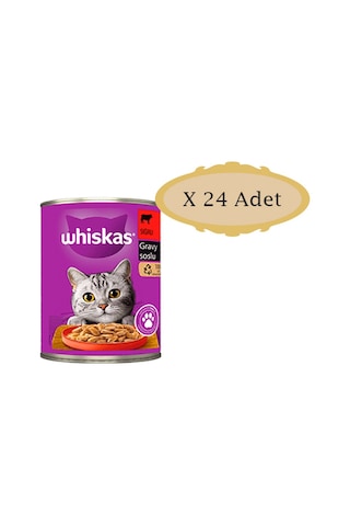 Whiskas Biftekli Kedi Konservesi 24 x 400 G