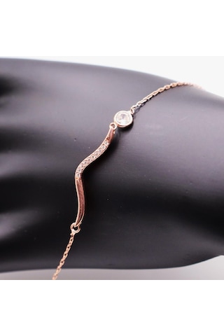 Agakulche Gümüş Taş Yılan Hayalet Bileklik Gümüş