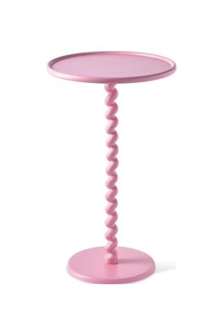 Twister Bar Masası, Toz Boyalı Metal, Pembe Çok Renkli