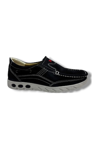 Master 1720-26 Hakiki Nubuk Deri Casual Erkek Ayakkabı Siyah