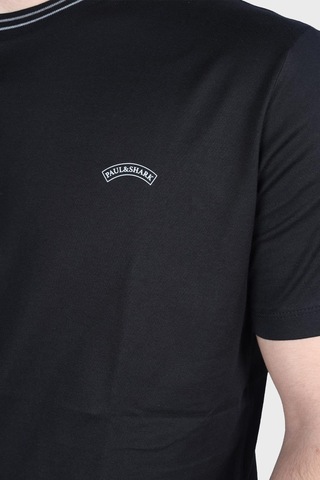Paul & Shark Erkek T Shirt 24411027 011 Siyah SIYAH Siyah