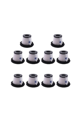 Geeroyoo Moosoo K17 Sürekli Süpürge İçin 10 Adet Hepa Filtre + Zarf Seti - Yüksek Yoğunlukta Toz Tutucu, Yıkama Kolay