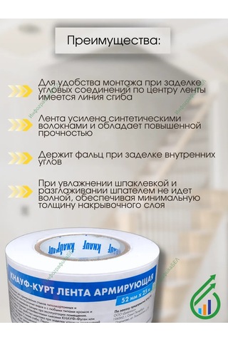 Knauf Knabauf Kurt 25 Metre Cam Elyaf Takviyeli Bant 365740462