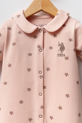 U.S. Polo Assn. U.s. Polo Assn Kız Bebek Pembe Tulum Usb2761-c-v1 Pembe
