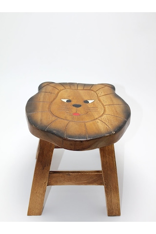 River World Küçük Boyutta Tabure Çocuklar İçin Kahverengi