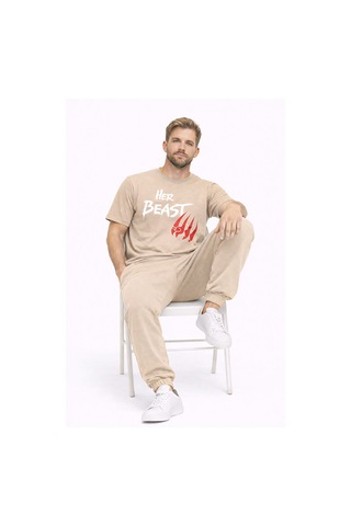 King Queen Sevgili Kombini Oversize Çift Tişört Unisex Partner Ko Beyaz