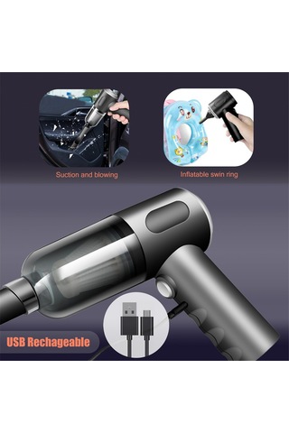 Crackedice Kablosuz El Tipi Araba Süpürgesi