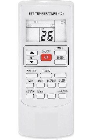 Electrolux Exp34u338hw İle Uyumlu Mobil Portatif Klima Kumandası