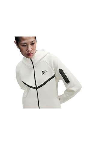 Nike Sportswear Tech Fleece Wındrunner Kadın Günlük Polar Ceket Hv6747-110 Beyaz Beyaz