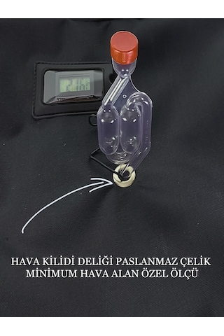 Hazkat Fermenter Soğutma Çantası Termometre Hediyeli Siyah
