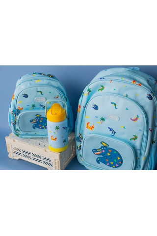 Packnjoy - Çocuk Sırt Çantası Medium 4-6 Yaş - Snappy Croc Mavi
