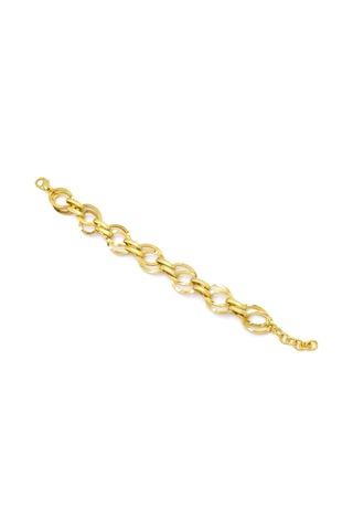 22 Altın Kaplama Samanyolu Bayan Zincir Bileklik Blk-172 Altın