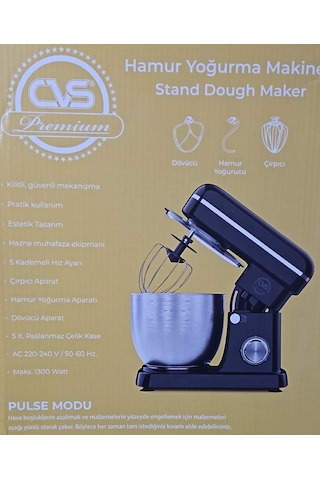 Cvs Hamur Yoğurma Makinesi 1300w 5 Lt Dn 4658