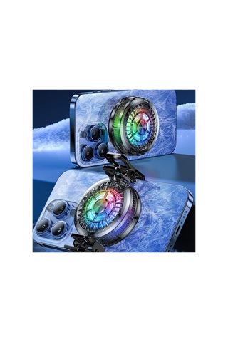 Telefon Sogutucu Fan Rgb Işıklı Gaming Telefon Soğutucu Pugb Oyun İçin Hızlı Soğutma Aparatı