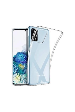 Galaxy S20 Fe Kılıf Zore Süper Silikon Kapak Renksiz
