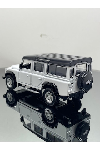 Land Rover 1:32 Ölçek Metal Çek Bırak Model Araba 12 Cm - Beyaz