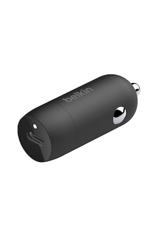 Belkin Boostcharge 30w Hızlı Araç Şarj Cihazı, Usb-c Güç Dağıtım Portlu Kompakt Tasarım, İphone 16, 15, Samsung Galaxy S23, Note, Pixel Vb. İçin Evrensel Uyumluluğa Sahip Usb Araç Şarj Cihazı - Siyah