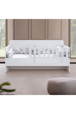 Karyola, Mira Montessori Karyola - Beyaz + 1 Adet Comfort Yatak