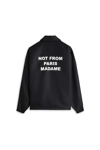 American Rag Cie Su Geçirmez La Veste Slogan Ceket - Not From Paris Madame Yazılı Siyah